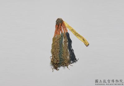 图片[2]-Silver braid ornaments with strands of coral beads, Qianlong reign (1736-1795), Qing dynasty-China Archive